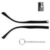 QYAJS 1 Pair Eyeglass Arms Glasses Sunglasses Replacement Temple TR90 Plastic Frame Legs and 3-in-1 Screwdriver (Double Flat Teeth 7mm) view 1
