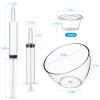 Boao 50 Pack Shot Set Include 24 Pcs 0.7 oz Shot Syringes 24 Pcs 2 oz Shot Cups with Lids and 2 Pcs 1 Liter Acrylic Bucket for Birthday Thanksgiving Halloween Christmas Bachelorette Theme Party view 2