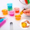 Boao 50 Pack Shot Set Include 24 Pcs 0.7 oz Shot Syringes 24 Pcs 2 oz Shot Cups with Lids and 2 Pcs 1 Liter Acrylic Bucket for Birthday Thanksgiving Halloween Christmas Bachelorette Theme Party view 3