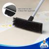 MR.SIGA Floor Scrub Brush with Long Handle, 2 in 1 Scrubber and Squeegee for Cleaning Bathroom, Patio, Garage, Wall, Tile with Stiff Bristles view 4