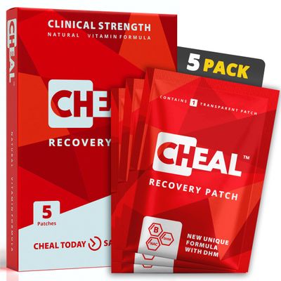 Cheal Party Recovery Patch 5 Pack - Natural Replenishing Formula for Better Mornings | Before Drinking Use