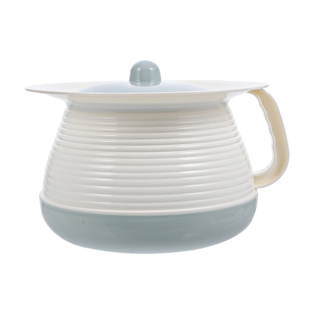 Tofficu Chamber Pot Plastic Potty Urinals: Bedroom Urinal Chamber Pots with Lid Portable Toilets Pee Container Urine Pan Urine Bucket for Car Elderly Patient Emergency Blue