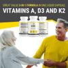 ALPHA RISE ADK Vitamin Supplement + Olive Oil for Better Absorption | ADK 5 Supplement with Vitamin A D and K | 5000 iu of Vitamin D3 + K2 (MK7+MK4) | 90 Liquid Capsules | Vegetarian | Non-GMO view 4