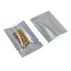 MITOB Silver Aluminum Foil Pouch Heat Seal Front Window Plastic Mini Open Top Flat Vacuum Packaging Mylar Bag Food Small Sample Mylar Storage with Tear Notch (1000, 6x9cm(2.3x3.5 inch)) view 2