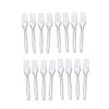 RUITASA Disposable Plastic Forks,50PCS Plastic Forks,Fancy Plastic Cutlery,Clear Plastic Silverware Bulk,Disposable Flatware for Everyday Party view 1