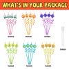 24 60's Hippie Theme Party Favors Retro Flower Cutouts Peace Drinking Straws for 60s Groovy Party Supplies Tie Dye Birthday Party Supplies with 2 PCS Straws Cleaning Brush view 3