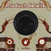 200 Pack Coffee Cup Lids Disposable Plastic Lid Hot/cold Beverage Drinking Cups for Water Dome Easy Flow Anti Spill Design Fits 10 to 24 oz and 8 oz Cups for Cafes, Office, Car, Home, Travel(Black) view 3