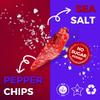 Baked Bell Pepper Chips, No Oil Added, Vegetable Crisps, No Sugar Added, Gluten Free, Healthy Snack, Vegan, Salad Topper, Sea Salt, Dried California Peppers, 1.42oz Resealable Bags, Pack of 5 view 3