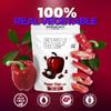Baked Bell Pepper Chips, No Oil Added, Vegetable Crisps, No Sugar Added, Gluten Free, Healthy Snack, Vegan, Salad Topper, Sea Salt, Dried California Peppers, 1.42oz Resealable Bags, Pack of 5 view 4