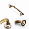 166 Bathtub Grab Bar Rail Handrail, Antique Brass Grab Bars with Ceramic Base, Wall Mounted Retro European Style Heavy-Duty Construction Armrest, Bathroom Bathtube Shower Safety Rail view 3