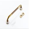 166 Bathtub Grab Bar Rail Handrail, Antique Brass Grab Bars with Ceramic Base, Wall Mounted Retro European Style Heavy-Duty Construction Armrest, Bathroom Bathtube Shower Safety Rail view 4