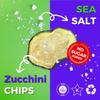 Baked Zucchini Chips, Oven Baked No Oil Added, Vegetable Crisps, No Sugar Added Gluten Free Healthy Snack, Vegan, Veggie Snack Pack, Salad Topper, Sea Salt, 1.42oz Sealable Bags, Pack of 5 view 2