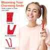 Chengu 4 Pieces Dental Floss Holder Reusable Flosser Reusable Floss Handle Holder Flossmate Handle for Oral Clearing (Red, Yellow) view 3