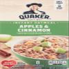 Quaker Instant Oatmeal, Apples & Cinnamon, 1.51oz Packets (8 Pack) view 2