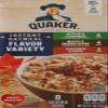 Quaker Instant Oatmeal, 3 Flavor Variety Pack, 1.51oz Packets (8 Pack) view 2