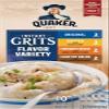 Quaker Instant Grits, 4 Flavor Variety Pack, 0.98oz Packets (10 Pack) view 2