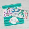 25ct DIY Mermaid Birthday Party Favors Personalized Wrappers for Chocolate Bars Kid's (25 Count) - Party Supplies view 1