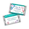 100ct Personalized Mermaid Birthday Party Favors Wrappers for Miniatures (100 Count) - DIY - Candy Not Included view 1