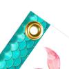 5ft Personalized Mermaid Birthday Banner Party Decoration (5 foot) - Mermaid Kids Bday Party Supplies view 4