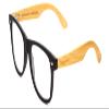 Coyote Woodie Designer Reading Glasses Black Silver Brown Bamboo Wood +2.00 52mm view 1