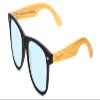 Coyote Woodie Designer Reading Glasses Black Silver Brown Bamboo Wood +2.00 52mm view 2