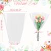 Corkwaw 100 Pcs flower packaging transparent bag,flowers bouquet sleeve transparent cellophane Suitable for flower shop, shopping mall flower packaging(18X13) view 2