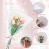 Corkwaw 100 Pcs flower packaging transparent bag,flowers bouquet sleeve transparent cellophane Suitable for flower shop, shopping mall flower packaging(18X13) view 3