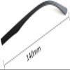 1 Pair Plastic Eyeglass Arms TR90 Glasses Replacement Temple Legs 4mm and 3-in-1 Screwdriver Glasses Repair Kits Single Flat Teeth view 4
