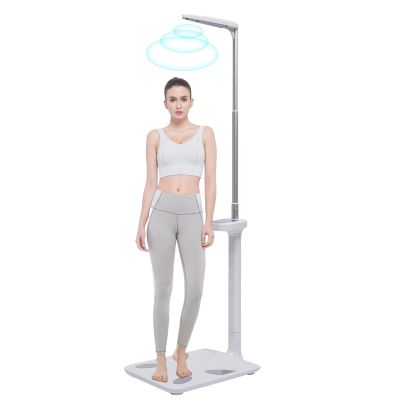 Professional Digital Physicians Scale 440lbs/200kg Capacity Digital Medical Scale for Body Weight and Height Scale Range 80-210CM BMI Body Fat Measurement Device (US Stock)