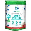 BioTrust Low Carb Lite, 20 Grams of Grass-Fed Whey Protein Isolate, 100 Calories, ProHydrolase Digestive Enzymes, Non-GMO, Free from Soy and Gluten, rBGH-Free (14 Servings) (Strawberries and Cream) view 1
