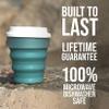 Kuppo Eco-friendly Compact Portable Lightweight Nontoxic Plastic-free Drinking Silicone Rubber Cup US Patented (Grey) view 3