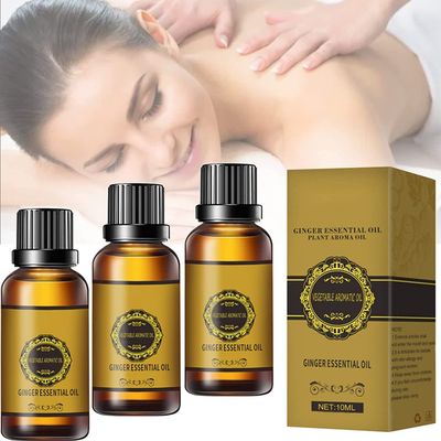3 Bottle Abdominal Drainage Ginger Oil,Belly Drainage Belly Off Massage Oil Massage Liquid