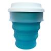 Kuppo Eco-friendly Compact Portable Lightweight Nontoxic Plastic-free Drinking Silicone Rubber Cup US Patented (Sky Blue) view 1
