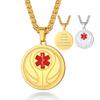 Supcare Life Alert Necklace Medical Id Tags Necklaces for Men Basketball Chain Mens Jewelry Custom Necklaces view 1