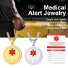 Supcare Life Alert Necklace Medical Id Tags Necklaces for Men Basketball Chain Mens Jewelry Custom Necklaces view 4