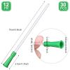 Nuanchu 30 PVC Replacement Tubings Supplies Tubes Kit Clear Replacements Hose with Flexible Rounded End for Smooth Insert (12 FR) view 2