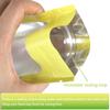 100 Pack Resealable Mylar Bags 3 x 4.7 Inch Smell Proof Bags with Clear Window Foil Pouch Bag Flat Bag Matte Yellow Green view 3