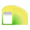 100 Pack Resealable Smell Proof Bags 4 x 6 Inch Mylar Bags with Clear Window Foil Pouch Bag Matte Gradient Color (Yellow Green) view 1