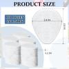 100 Packs Metatarsal Foot Pads Ball of Foot Cushions Forefoot Pads for Women Men Metatarsal Support for Forefoot Sole and Support, 0.2 Inch Thick, White view 2