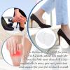 100 Packs Metatarsal Foot Pads Ball of Foot Cushions Forefoot Pads for Women Men Metatarsal Support for Forefoot Sole and Support, 0.2 Inch Thick, White view 3