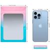 100 Pack Resealable Mylar Bags 5.5 x 7.9 Inch Smell Proof Bags with Clear Window Foil Pouch Bag Matte Gradient Color (Pink Blue) view 2
