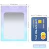 100 Pack Smell Proof Bags 4 x 6 Inch Resealable Mylar Bags with Clear Window Foil Pouch Bag Matte Gradient Color (Purple Blue) view 2