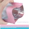 100 Pack Smell Proof Bags 4 x 6 Inch Resealable Mylar Bags with Clear Window Foil Pouch Bag Flat Bag Matte Gradient Color (Pink Blue) view 4