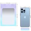 100 Pack Resealable Mylar Bags 5.5 x 7.9 Inch Smell Proof Bags with Clear Window Foil Pouch Bag Flat Bag Matte Gradient Color (Purple Blue) view 2