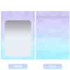100 Pack Resealable Mylar Bags 5.5 x 7.9 Inch Smell Proof Bags with Clear Window Foil Pouch Bag Flat Bag Matte Gradient Color (Purple Blue) view 3
