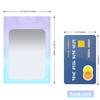 100 Pack Smell Proof Bags 3.3 x 5.1 Inch Mylar Bags with Clear Window Foil Pouch Bag Flat Bag Matte Gradient Color view 2