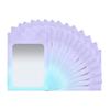 100 Pack Mylar Bags 3 x 4.7 Inch Resealable Smell Proof Bags with Clear Window Foil Pouch Bags Matte Gradient Color (Purple Blue) view 1