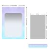 100 Pack Mylar Bags 3 x 4.7 Inch Resealable Smell Proof Bags with Clear Window Foil Pouch Bags Matte Gradient Color (Purple Blue) view 2