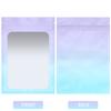 100 Pack Mylar Bags 3 x 4.7 Inch Resealable Smell Proof Bags with Clear Window Foil Pouch Bags Matte Gradient Color (Purple Blue) view 3