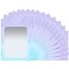 100 Pack Smell Proof Bags 5.9 x 8.7 Inch Mylar Bags with Clear Window Foil Pouch Bag Flat Baggies Matte Gradient Color (Purple Blue) view 1